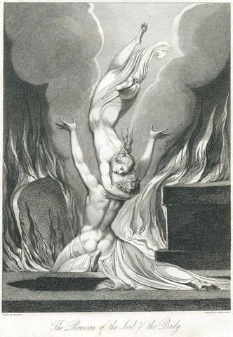 The Reunion of the Soul and the Body by William Blake and Louis Schiavonetti - 18