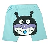 アンパンマン ３キャラ ３分丈 モンキーパンツ サックス◇80cm
