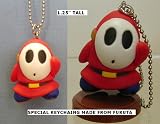 51eNAAaz0XL. SL160  Super Mario Brothers Shy Guy Keychain Special Made From Fugure Figure