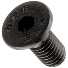 12.9 Alloy Steel Socket Cap Screw, Metric, Flat Head, Internal Hex Drive, Black Oxide Finish, Meets DIN 7991 Specifications, M2-0.40, 6mm Length, Pack Of 100