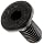12.9 Alloy Steel Socket Cap Screw, Metric, Flat Head, Internal Hex Drive, Black Oxide Finish, Meets DIN 7991 Specifications, M2-0.40, 6mm Length, Pack Of 100