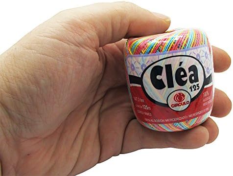 Lot 10 Balls Variegated Rainbow Size 10 Crochet Cotton Threads Yarn Knitting