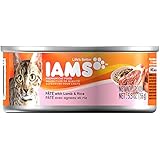 IAMS Pate With Lamb and Rice Canned Wet Cat Food 5.5 Ounces (Pack of 12)