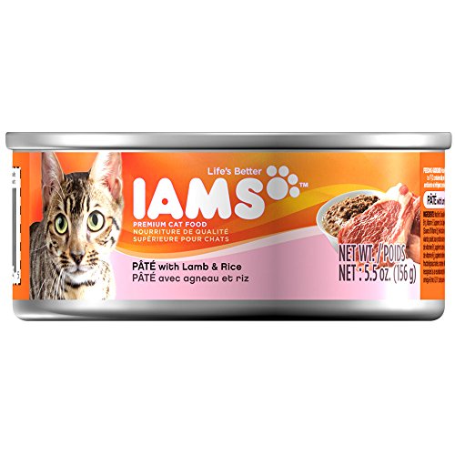 IAMS Pate With Lamb and Rice Canned Cat Food 5.5 Ounces (Pack of 12)