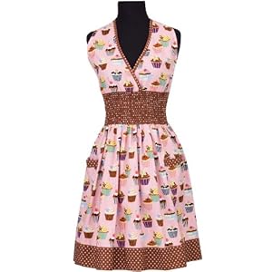 asd Living Loretta Apron with Cupcakes Design