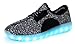[NEW SIZE VERSION] Santiro Men's Breathable 7 Colors LED Light up Sneakers Flashing Athletic Shoes