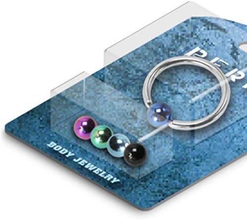 12G Captive Bead WildKlass Ring Bonus Package with 4 Interchangable Titanium IP Over 316L Surgical Steel WildKlass Balls