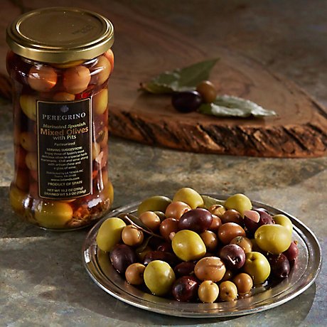 La Tienda Peregrino Brand Gourmet Mixed Olives from Spain (7 oz/200 g drained wt)