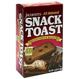 Jacobsen Toast Cinnamon Raisin Snack Toast, 5.6-Ounce Packages (Pack of 12)