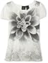 Baby Phat Girls 7-16 Flower Print Top,White,Small