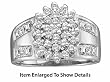 Stunning Design White Gold 1/2 Ctw. Diamond Cluster Ring ** MUST SEE **