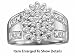 Stunning Design White Gold 1/2 Ctw. Diamond Cluster Ring ** MUST SEE **