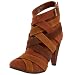 Naughty Monkey Women's Exhibitionist Bootie,Brown/Multi,9 M US