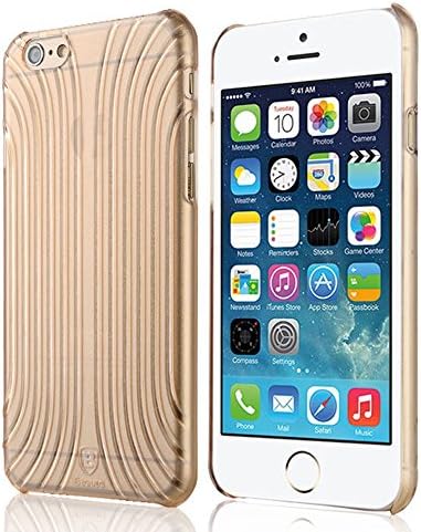 iPhone 6 &amp; 6s Case, OEM Baseus 0.88 mm Ultra-Slim Clear Transparent iPhone 6 &amp; 6s Case 4.7" Shell Series Thin Fit Patterned Line Design Air Armor Case Cover for Apple iPhone 6 &amp; 6s 4.7 Inch - GOLD