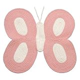 Tadpoles Butterfly Braided Rug - Pink (32x34)