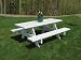 White Resin Picnic Table