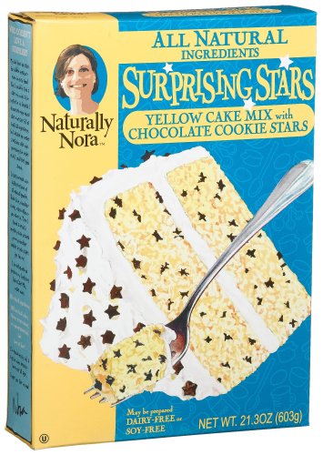 Naturally Nora Surprising Stars Cake Mix, 21.3-Ounce Boxes (Pack of 6) by Naturally Nora