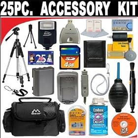 25 PC ULTIMATE SUPER SAVINGS DELUXE DB ROTH ACCESSORY KIT For The Pentax Optio MX4, 750Z, 555, 450, 550 Digital Cameras + BONUS Gift = Waterproof Camera = Great For Kids