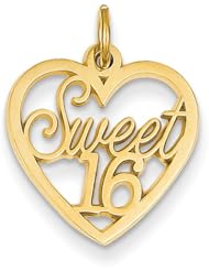 14k Sweet 16 Charm