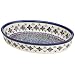 Bunzlauer Polish Pottery 1.25-Quart Oval Baker, DU60 Design
