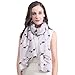 Lina & Lily German Shepherd Dog Print Large Scarf Lightweight (Beige)