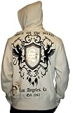 51eNfZj3N1L. SL160  SMET by Christian Audigier Ed Hardy Mens Foil Hoodie Shirt Fleur De Lis New Crown