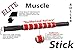 Plantar Fasciitis Muscle Roller Massage Stick for Legs Foam Roller for Shin Splints Muscle Roller Stick Massage Stick Shin Roller Stick Roller for Sore Muscles Calf Roller - Red, Elite Rubber