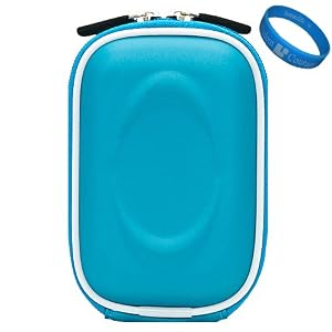 Metallic Blue Camera Case Accessory for Nikon Coolpix S3300 S4300 S100 S4100 S3100 S80 S1100pj S5100 S3000 S4000 S1000pj S70 S640 S620 S230 S220 S60 S560 S610 S710 S52c S550 Compact Digital Camera