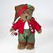 Boyds Bears Elf Bear With Team Santa Bag Alfie Hollybell