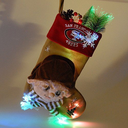 San Francisco 49ers Mascot Fiber Optic Stocking