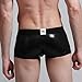 XUBA New Mens Low Rise Sexy Underwear Trunk Boxer Brief Black 1227