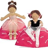 Brunette Ballerina Topsy Turvy Doll by North American Bear