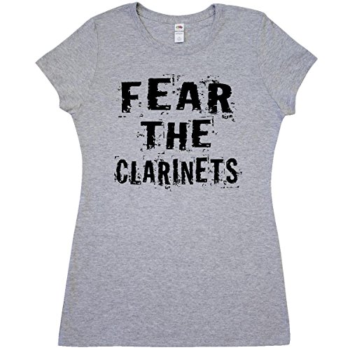 Inktastic Women's Fear The Clarinets Music Quote Junior Fit T-Shirt