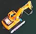 WolVol Bump & Go Action Electric Excavator Construction Truck Toy with Lights and Sounds