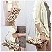 BMC PU Leather 2 Zipper Pocket Magnetic Snap Chain Shoulder Strap Evening Clutch