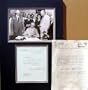 Franklin Roosevelt Signed Letter to Rabbi Martin Weitz dtd 3/21/39. Photo of Social Security Bill signing. Certified by George Sanders.