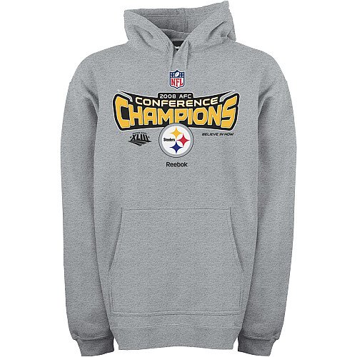 Pittsburgh Steelers 2008 AFC Conference Champions Locker Room Hooded Sweatshirt