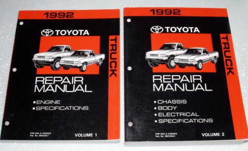 1992 Toyota Truck Repair Manuals (RN80, 85, 90, 101, 106, 110, VZN85, 90, 95, 100, 105, 110 Series, 2 Volume Set)