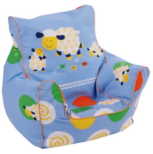 knorr-baby 450722 Kindersitzsack Sheep World, blau