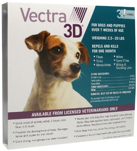 Vectra 3d Green For Dogs Puppies 2 5 20 Lbs 3 Doses Buy Starbucks Cf1