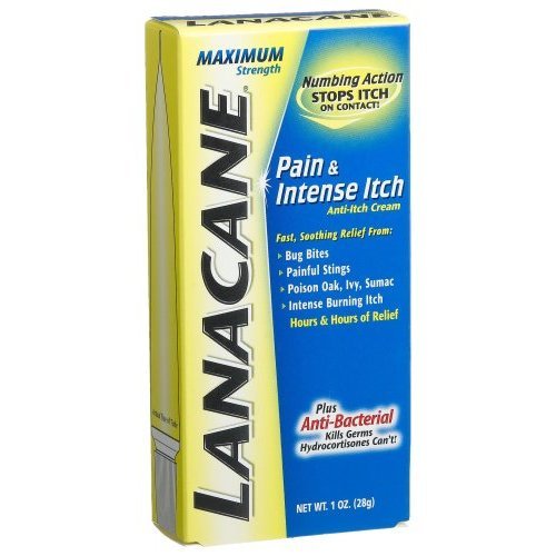 Special Pack of 5 Lanacane Lanacane Maximum Strength Anti-Itch Medication Cream - 1oz X 5