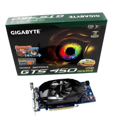 Gigayte Geforce GTS450 PCI-E DDR5-1 GB, DVI, HDMI Video Card GV-N450-1GI On Sale