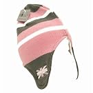 Ladies/Womens England Pink Thermal Peruvian Winter Hat