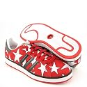 ADIDAS Campus II+ Red New Lace-Ups 76ers Shoes Mens