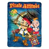 Disney, Jake and the Neverland Pirates, Pirate Attitude 46-Inch-by-60-Inch Micro-Raschel Blanket by The Northwest Company