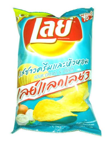 Lays Potato Chip Crispy Snack - Sour Cream and Onion From Thailand