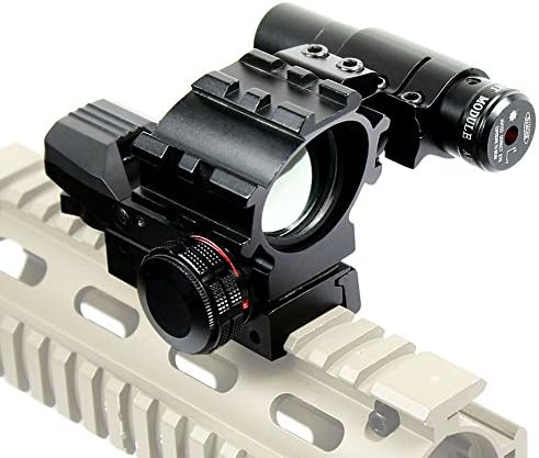 Tactical red dot sight /optical open red dot sight unlimited brightness red dot scope with red laser