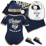 Majestic San Diego Padres Newborn Rookie of the Year 5 Piece Gift Pack