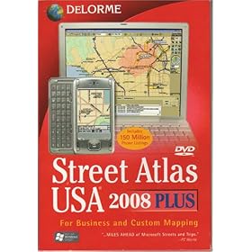Delorme Street Atlas USA 2008 Plus DVD by