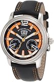 Stuhrling Original Men's 275.331557 Boardroom Saturnalia GTS Automatic Skeleton Orange Watch